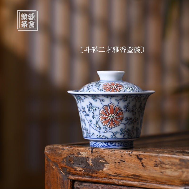 Ya Xiang 130cc - Jing De Zhen Porcelain Gaiwan - zycs_China