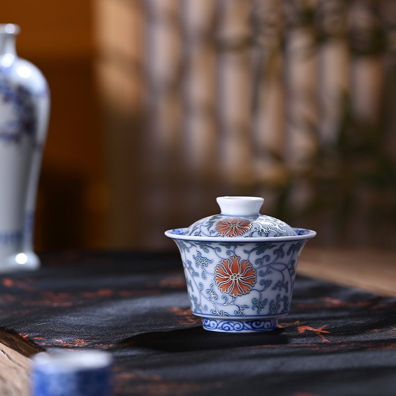 Ya Xiang 130cc - Jing De Zhen Porcelain Gaiwan - zycs_China