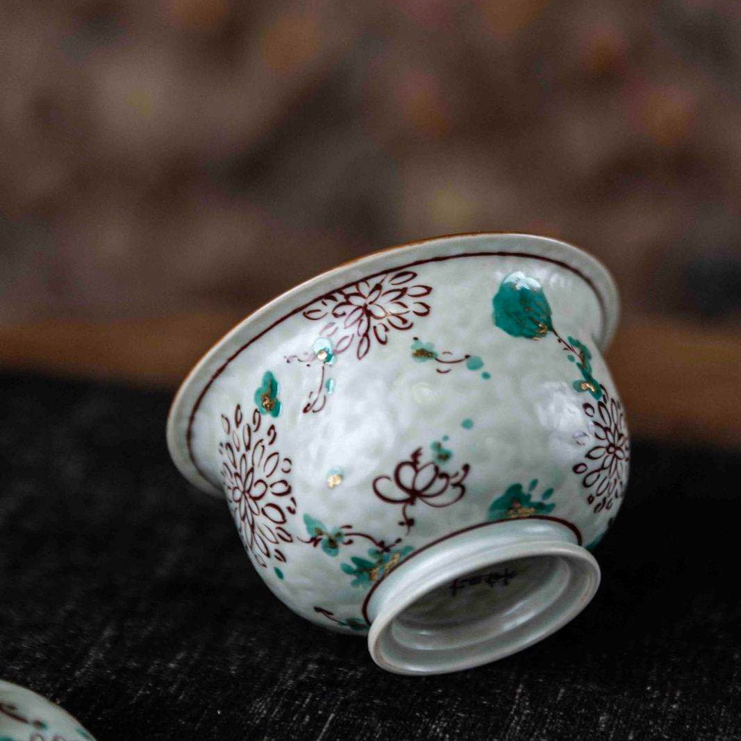 Ye Ju Hua 120cc - Jing De Zhen Porcelain Gaiwan - zycs_China