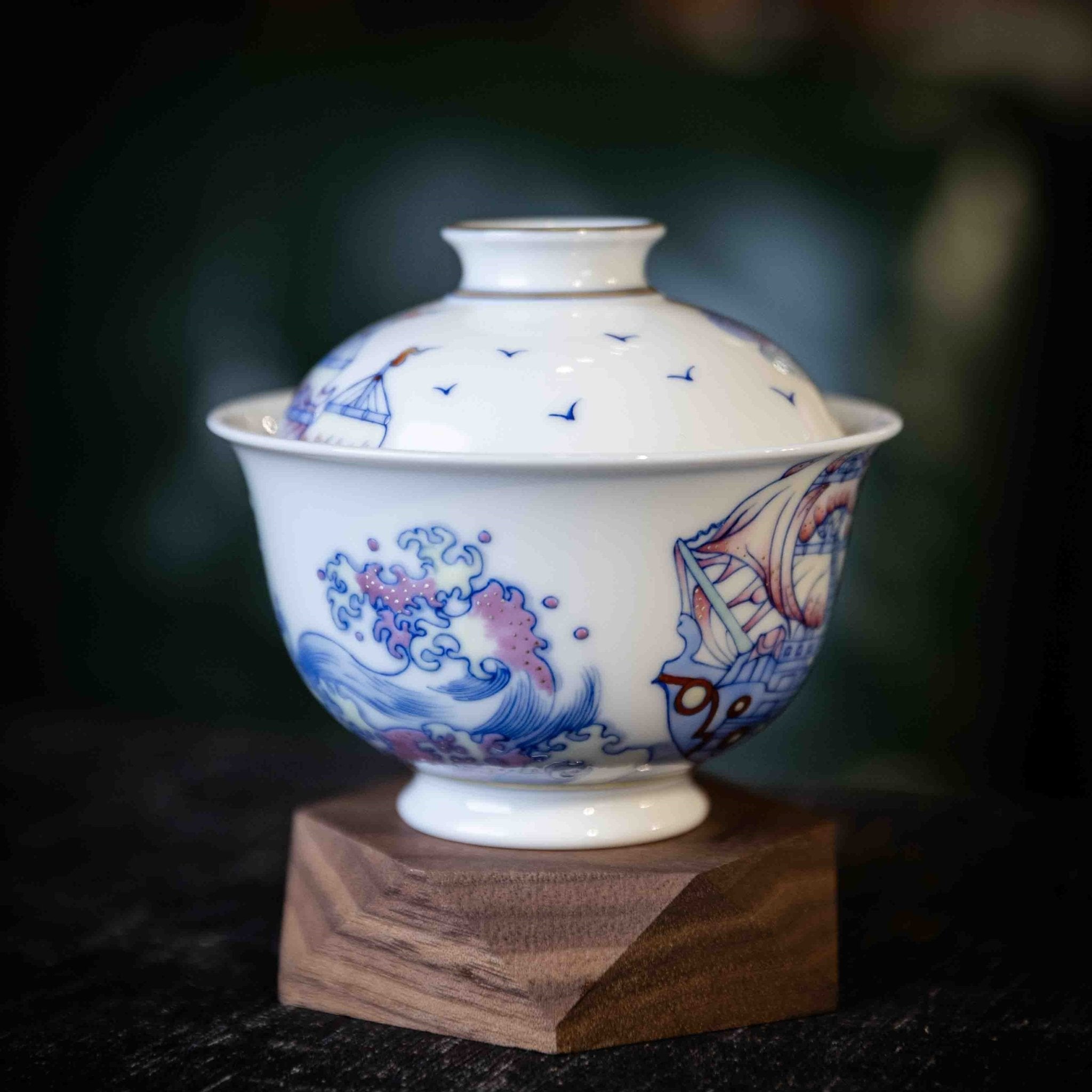 Yi Fan Feng Shun 180cc - Jing De Zhen Porcelain Gaiwan - zycs_China