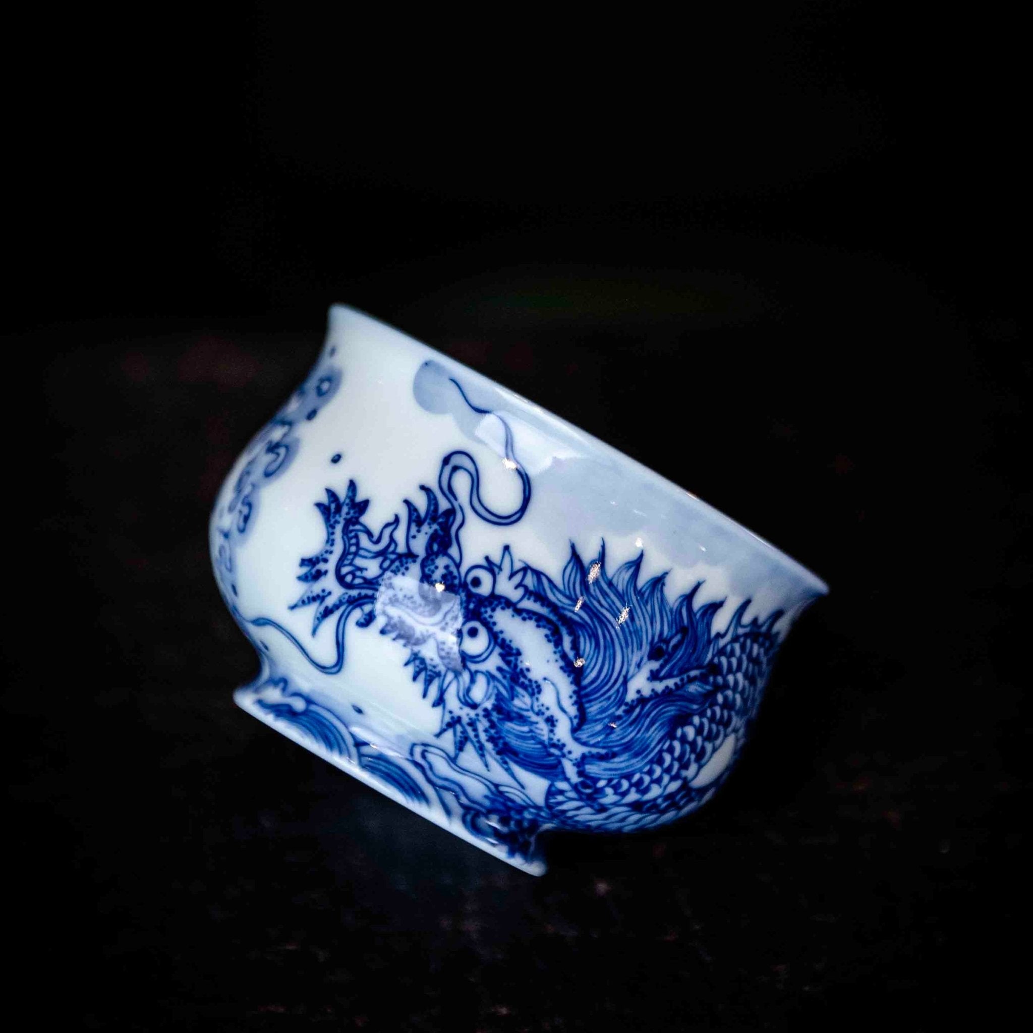 Yu Hua Long 130cc - Jing De Zhen Porcelain Gaiwan - zycs_China