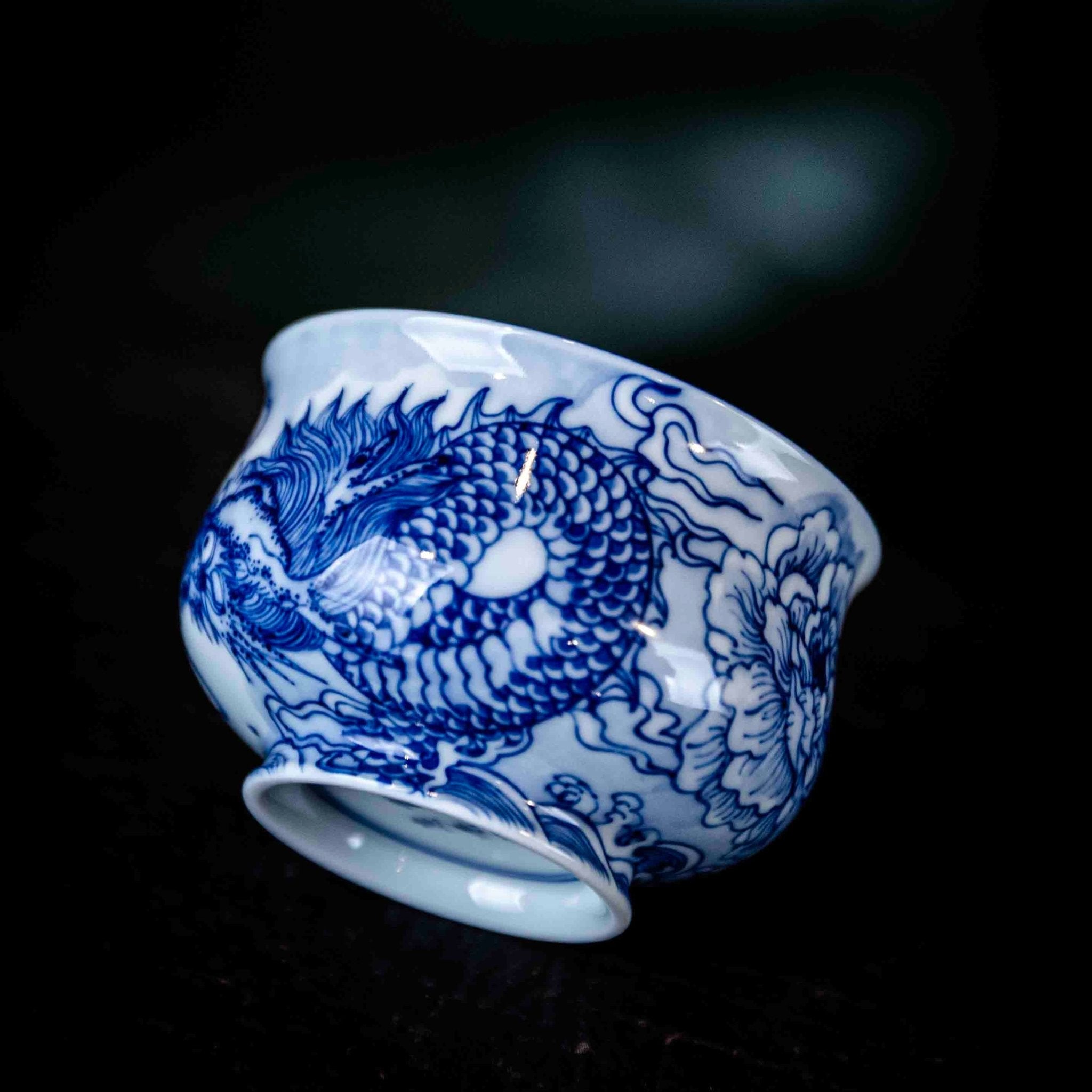 Yu Hua Long 130cc - Jing De Zhen Porcelain Gaiwan - zycs_China