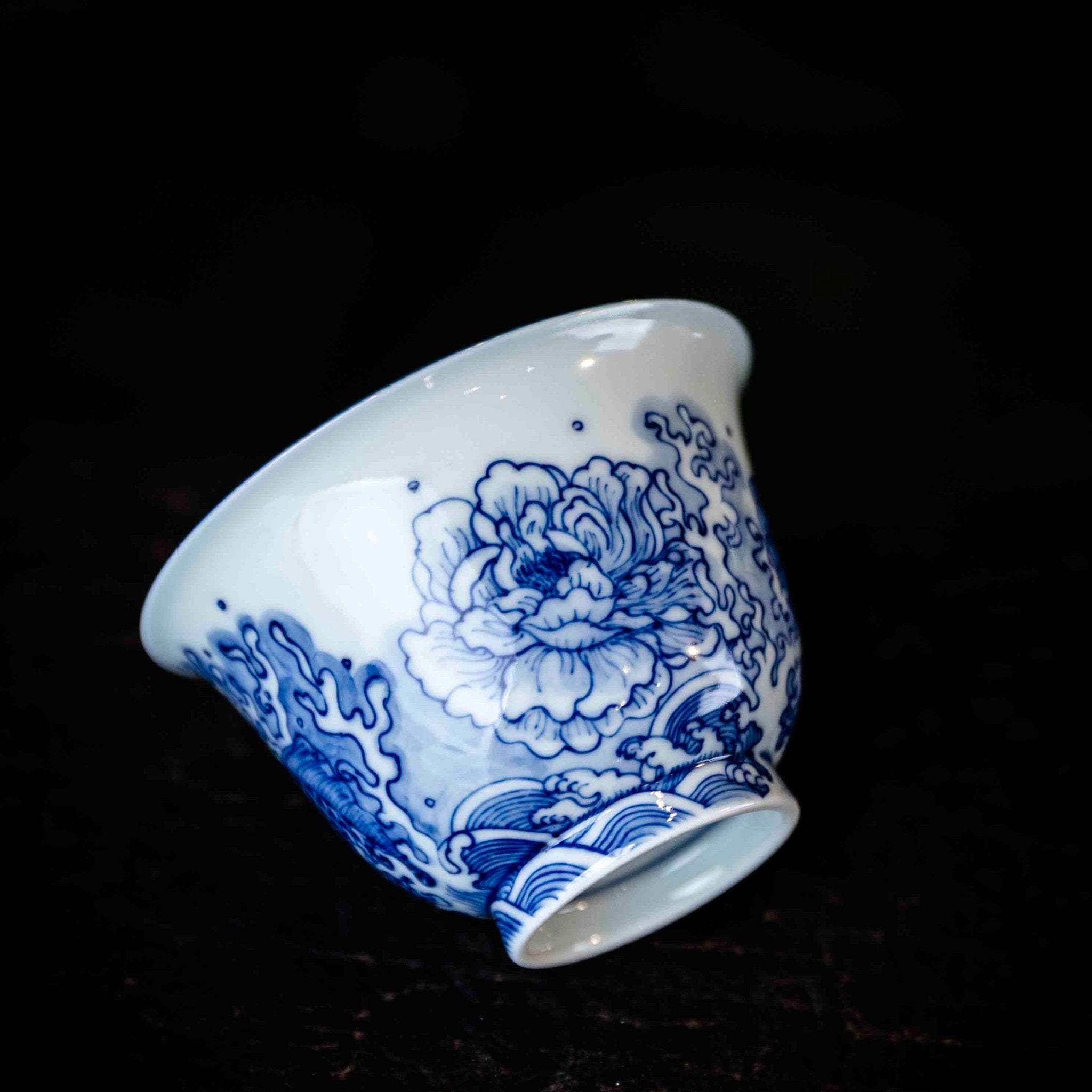 Yu Hua Long 130cc - Jing De Zhen Porcelain Gaiwan - zycs_China