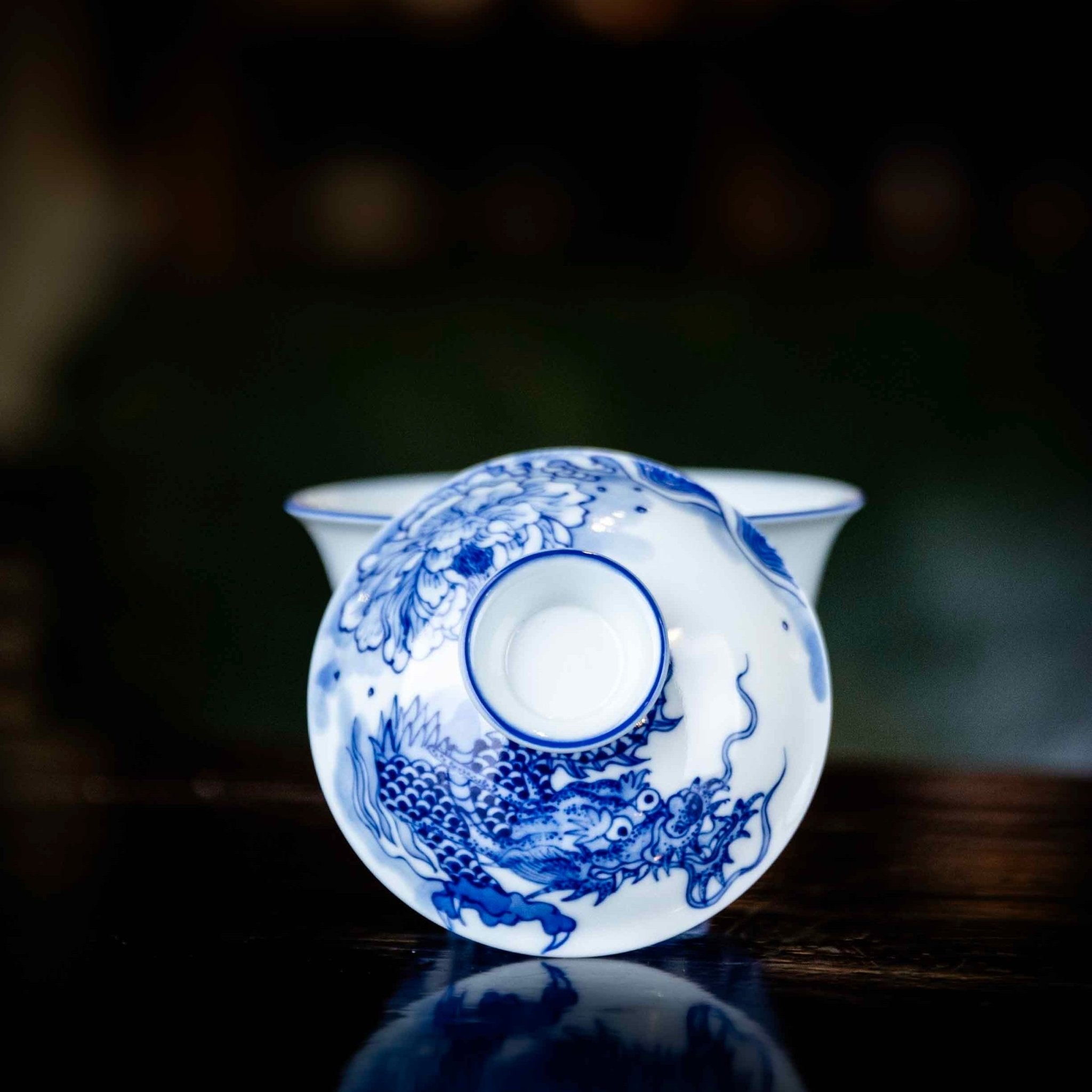 Yu Hua Long 130cc - Jing De Zhen Porcelain Gaiwan - zycs_China