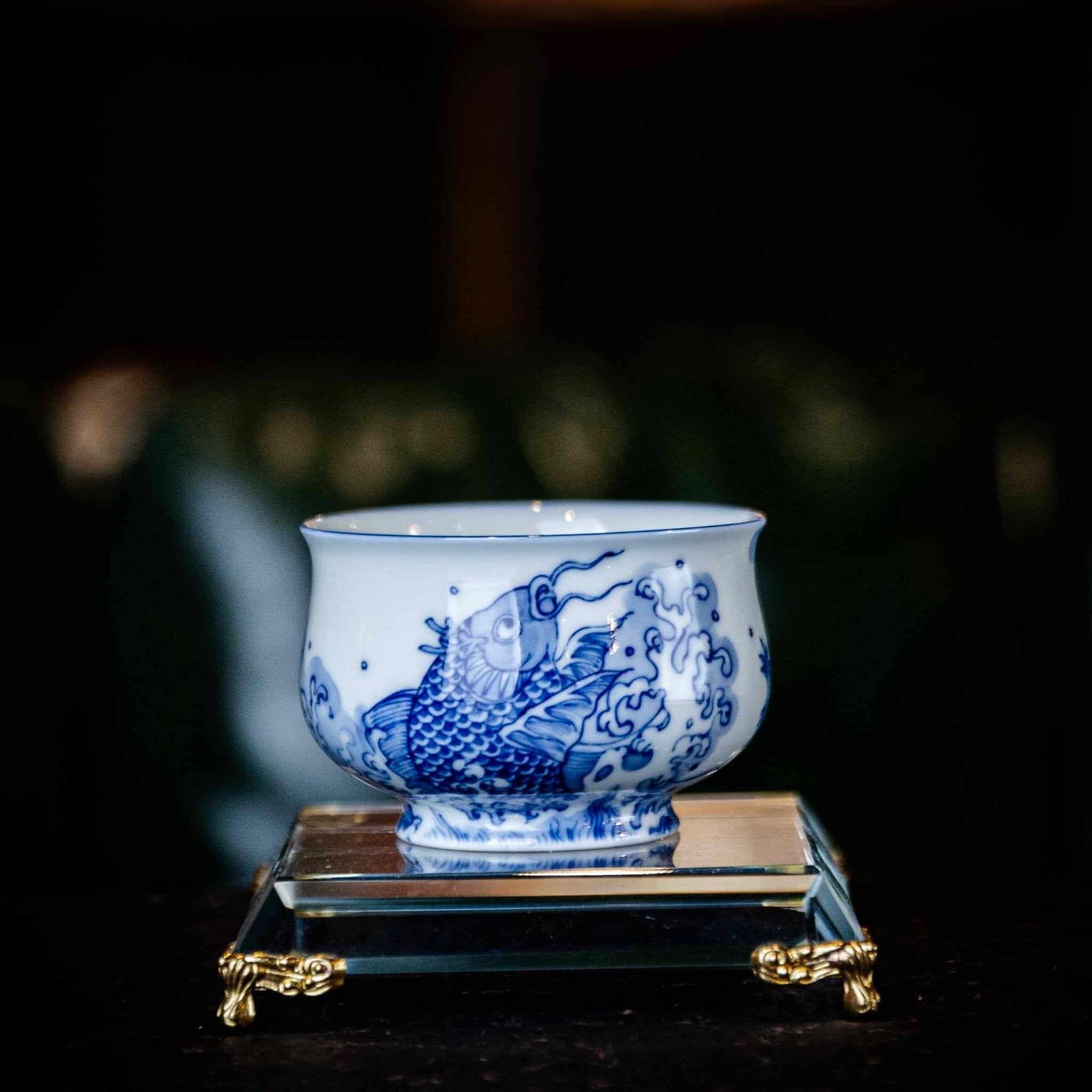 Yu Hua Long 130cc - Jing De Zhen Porcelain Gaiwan - zycs_China