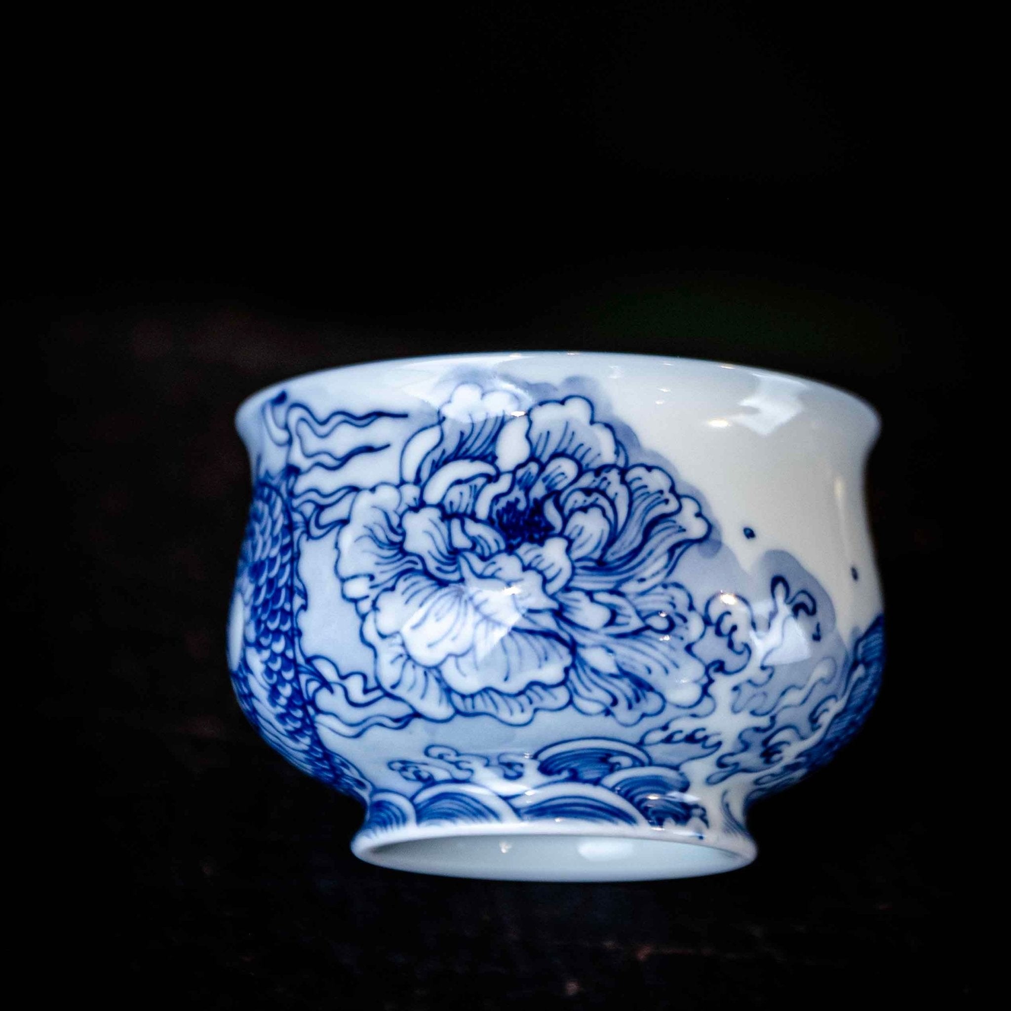 Yu Hua Long 130cc - Jing De Zhen Porcelain Gaiwan - zycs_China