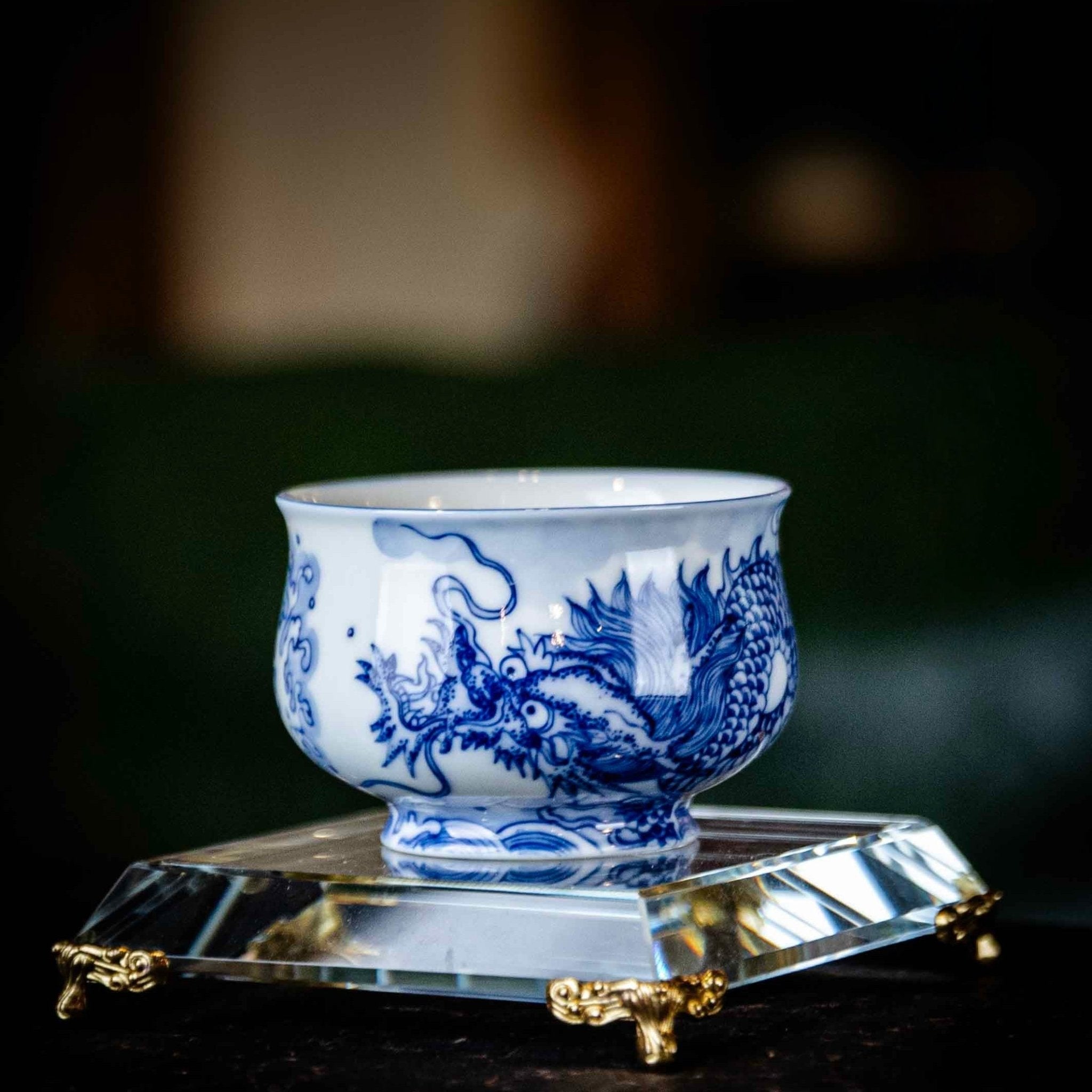 Yu Hua Long 130cc - Jing De Zhen Porcelain Gaiwan - zycs_China