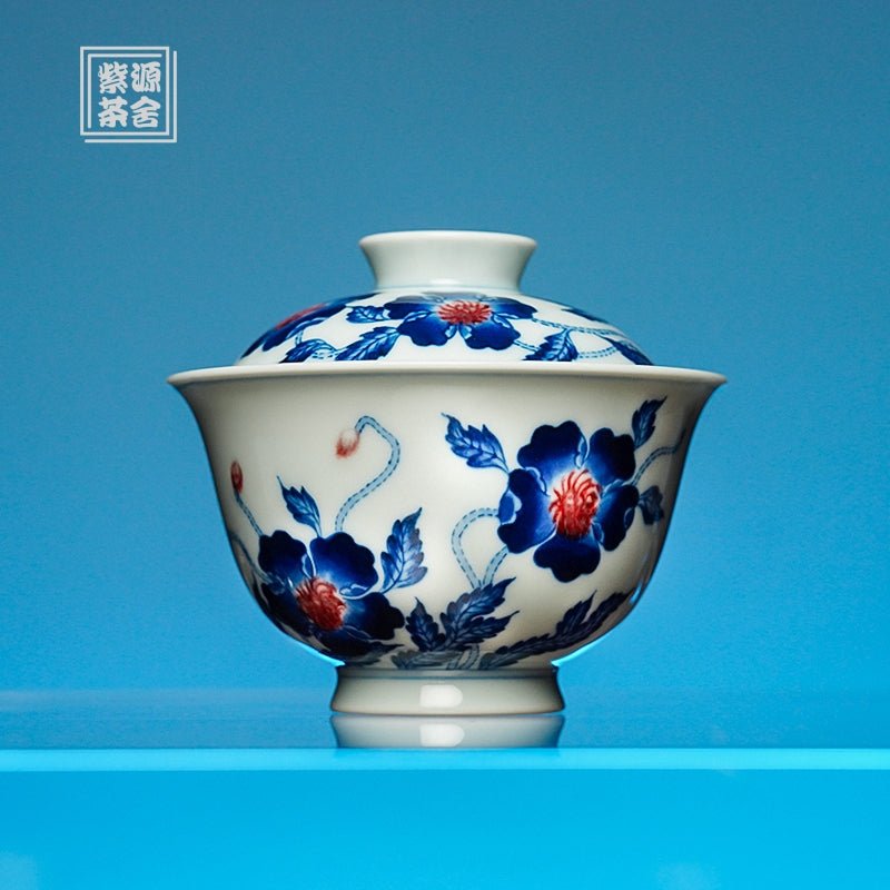 Yu Mei Ren 110cc - Jing De Zhen Porcelain Gaiwan - zycs_China