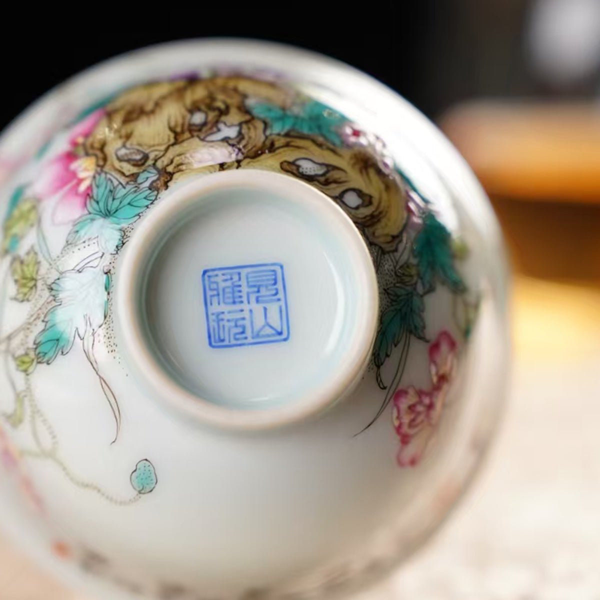 Yu Mei Ren 150cc - Jing De Zhen Porcelain Gaiwan - zycs_China