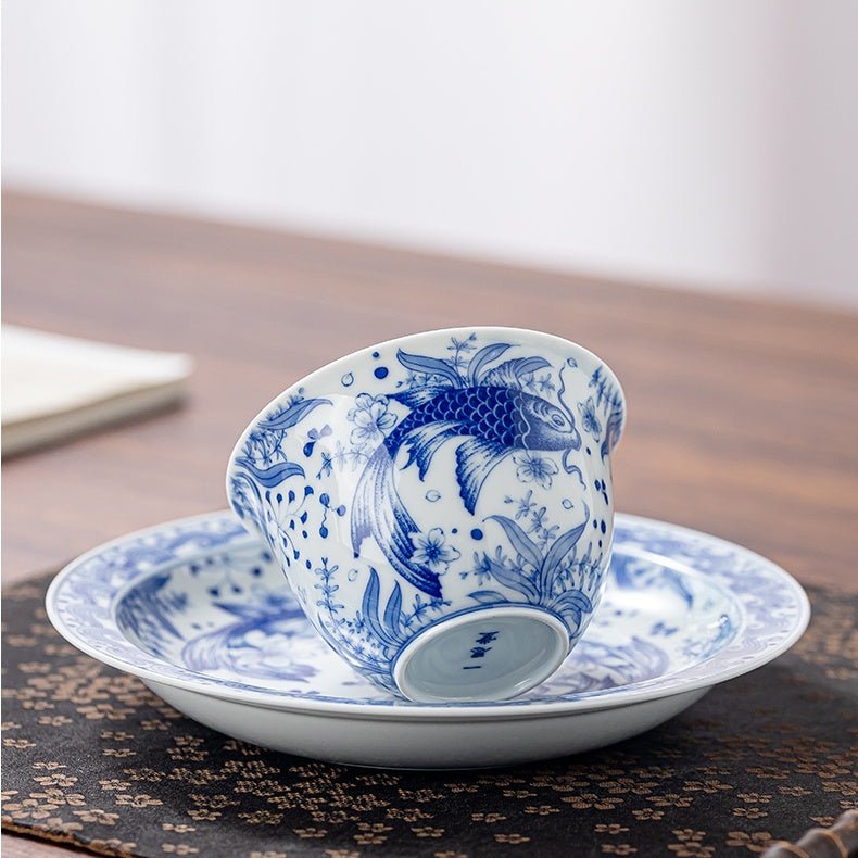 Yu Yu Xiong Zhang 150cc - Jing De Zhen Porcelain Gaiwan - zycs_China