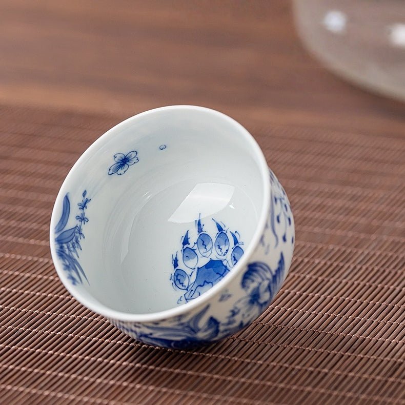 Yu Yu Xiong Zhang 150cc - Jing De Zhen Porcelain Gaiwan - zycs_China