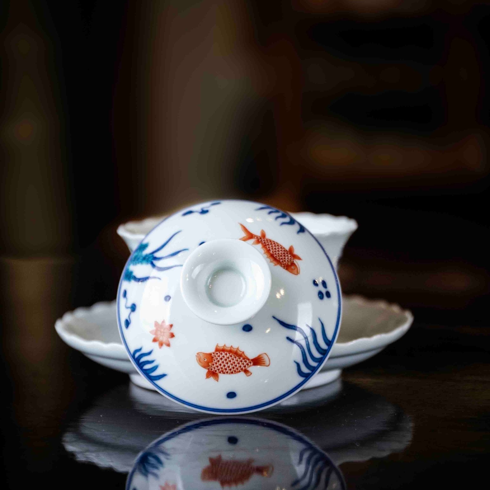 Yu Zao 110cc - Jing De Zhen Porcelain Gaiwan - zycs_China