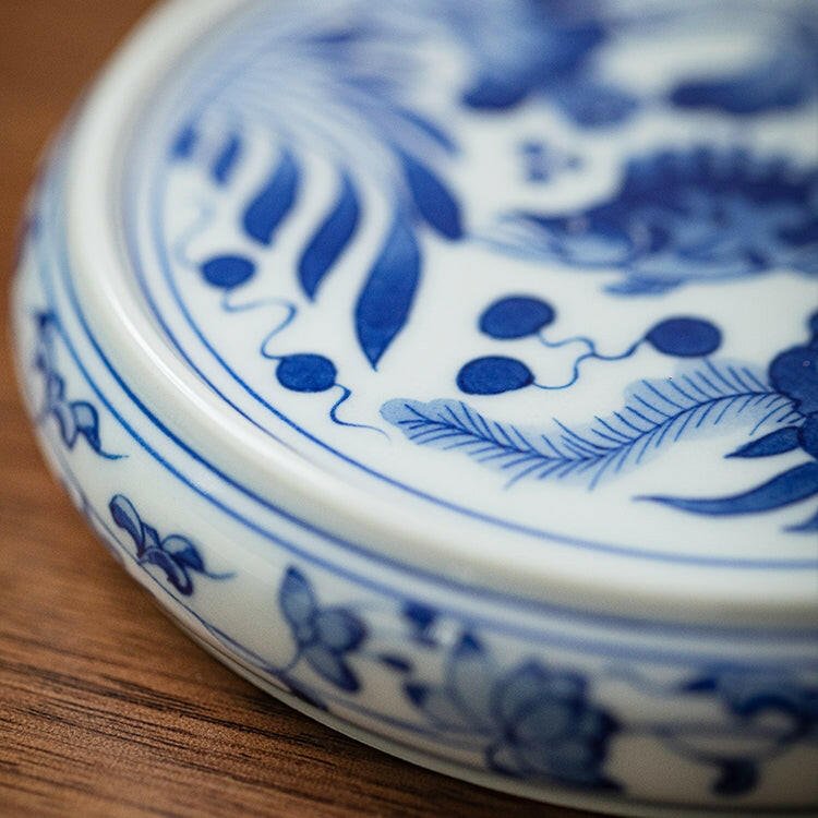 Yu Zao Wen - Jing De Zhen Porcelain Tea Lid Rest - zycs_China