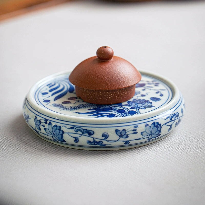 Yu Zao Wen - Jing De Zhen Porcelain Tea Lid Rest - zycs_China