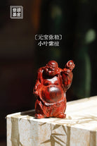 Yuan Bao Mi Le - Wood Sculpture - zycs_China