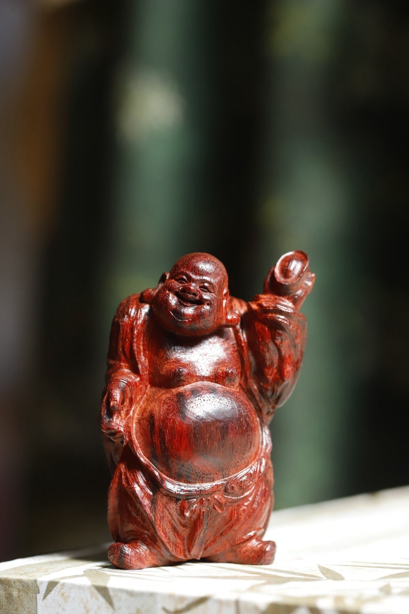 Yuan Bao Mi Le - Wood Sculpture - zycs_China