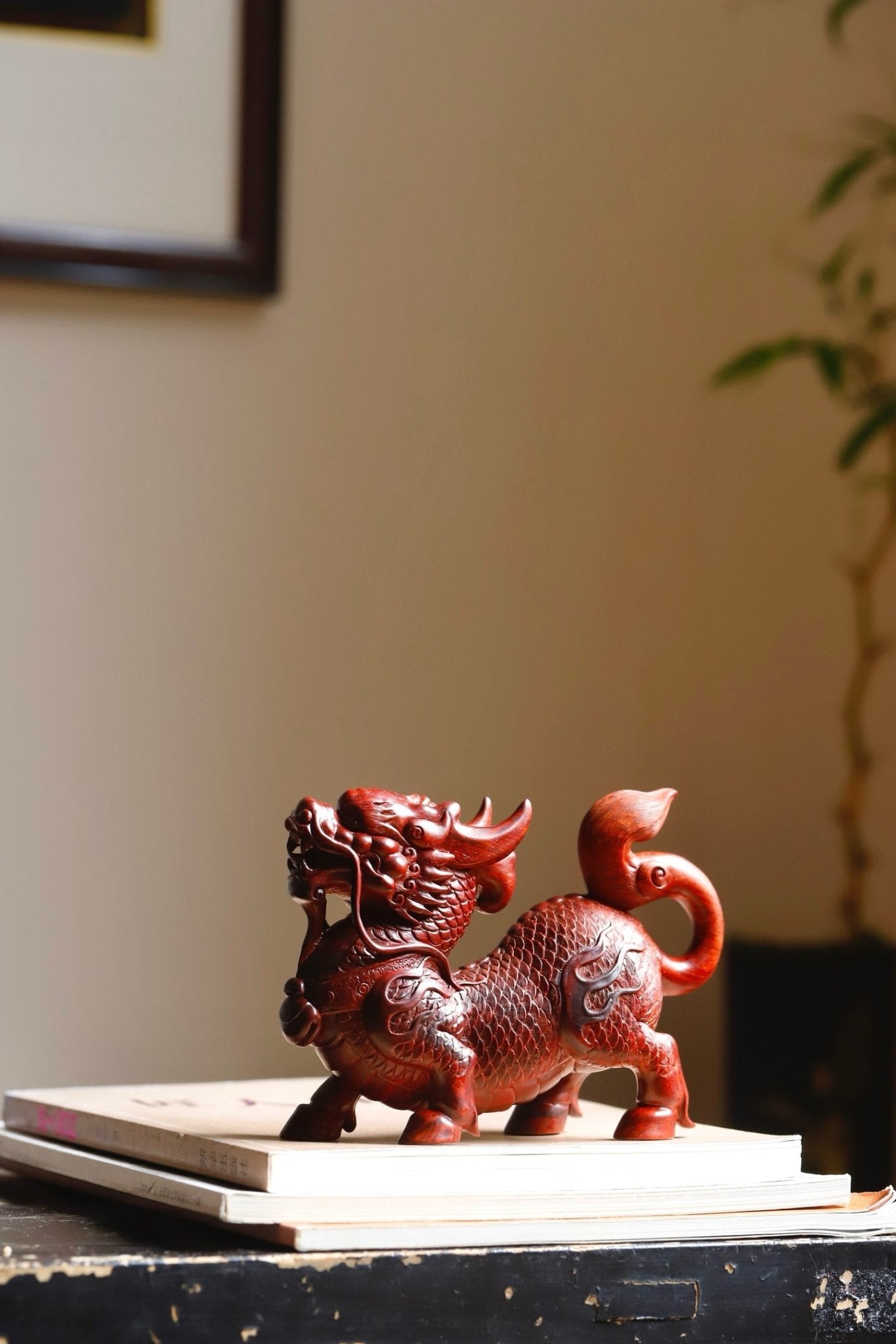 Zhao Cai Qi Lin - Wood Sculpture - zycs_China