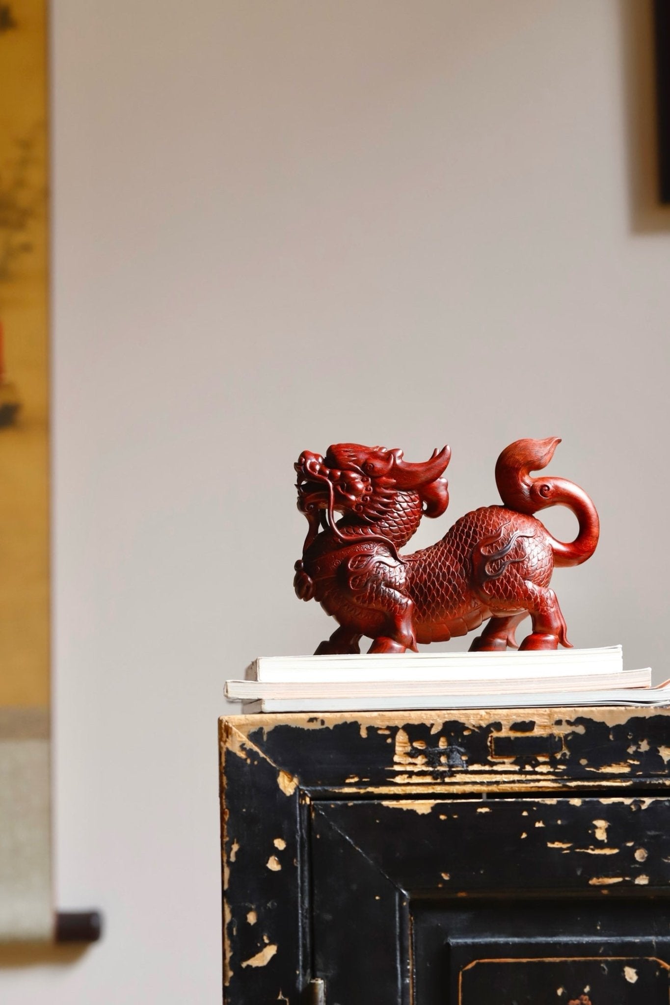 Zhao Cai Qi Lin - Wood Sculpture - zycs_China