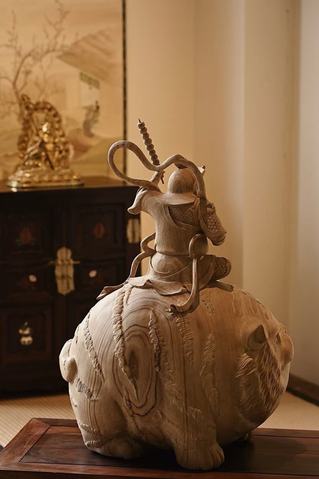 Zhao Gong Ming - Wood Sculpture - zycs_China