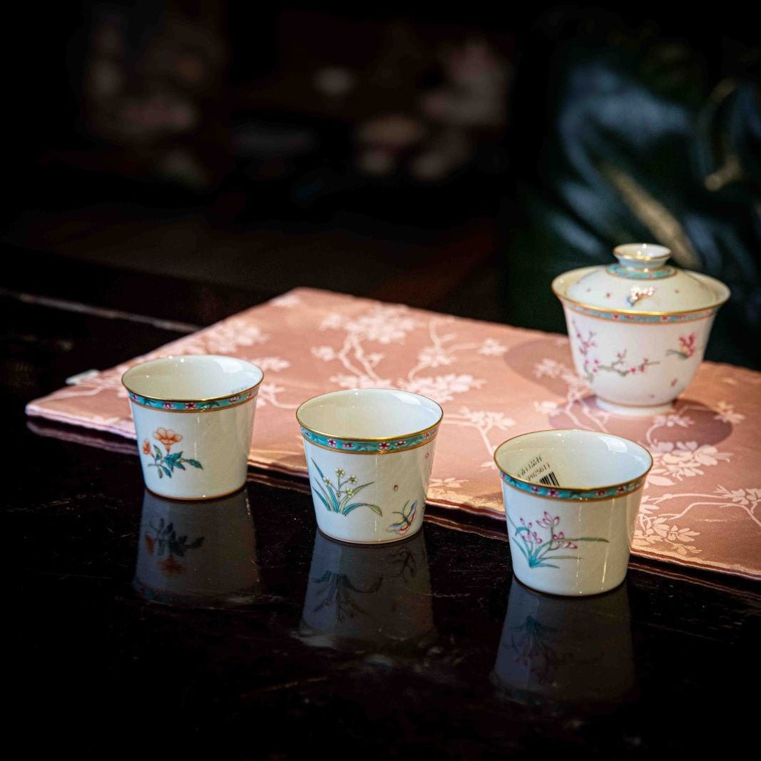 Zhe Zhi Hua 85cc - Jing De Zhen Porcelain Gaiwan - zycs_China