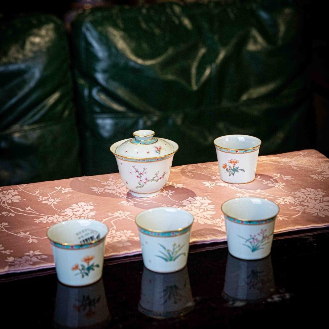 Zhe Zhi Hua 85cc - Jing De Zhen Porcelain Gaiwan - zycs_China