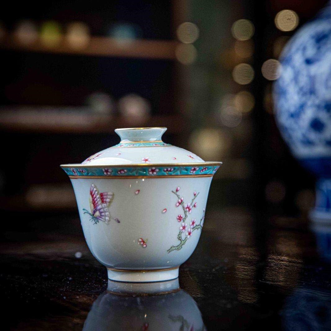 Zhe Zhi Hua 85cc - Jing De Zhen Porcelain Gaiwan - zycs_China