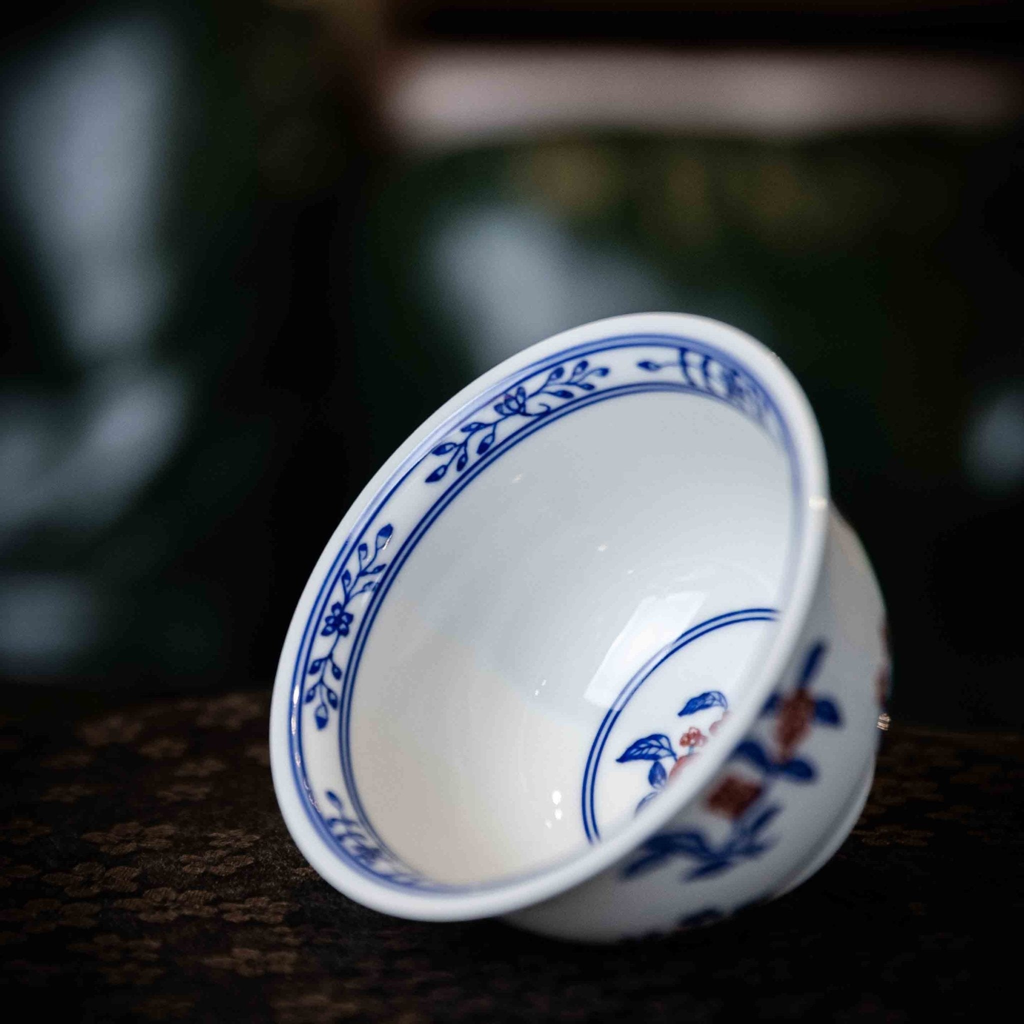 Zhe Zhi Hua Guo 110cc - Jing De Zhen Porcelain Gaiwan - zycs_China