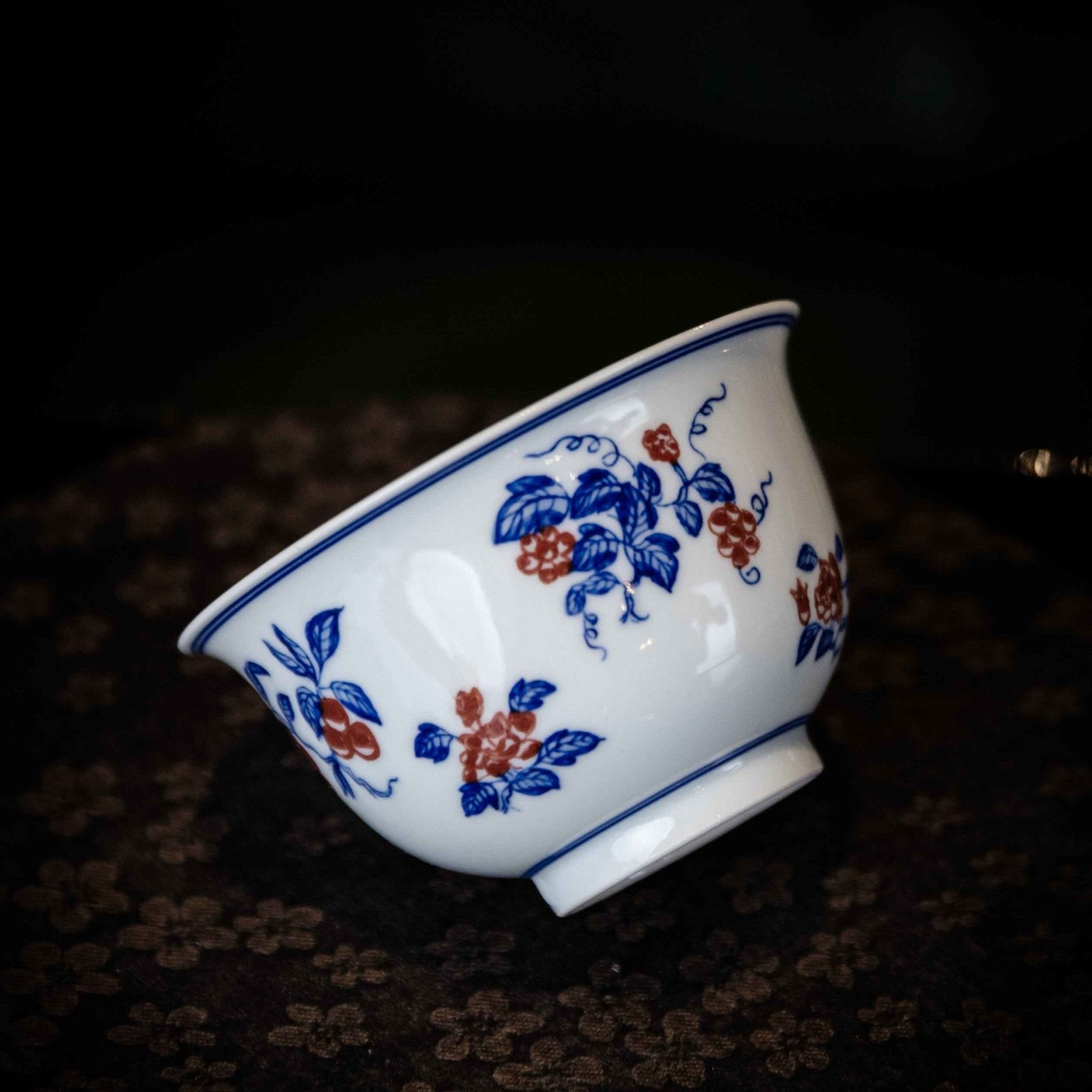 Zhe Zhi Hua Guo 110cc - Jing De Zhen Porcelain Gaiwan - zycs_China