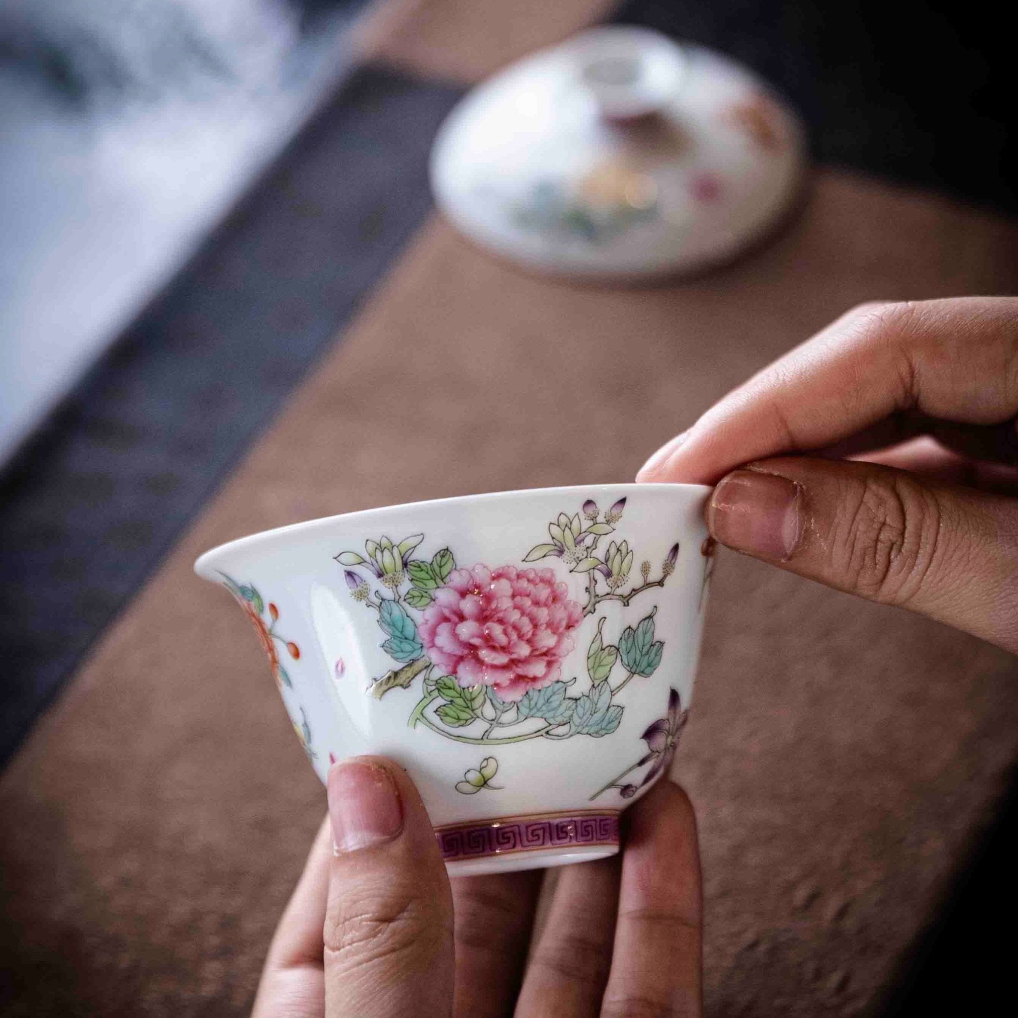 Zhe Zhi Hua Hui 90cc - Jing De Zhen Porcelain Gaiwan - zycs_China