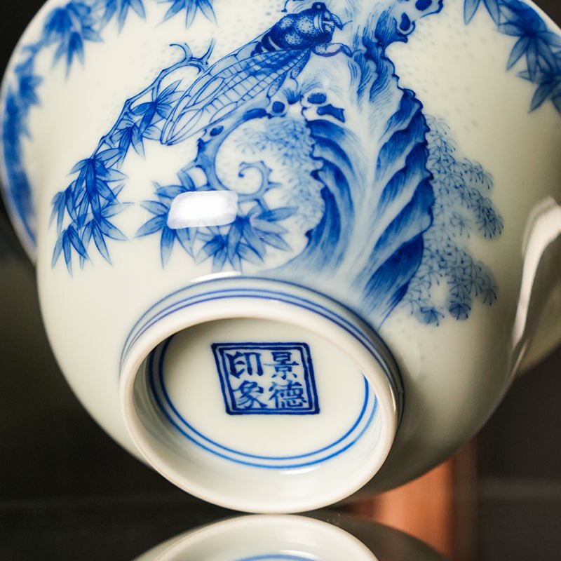 Zhi Liao 120cc - Jing De Zhen Porcelain Gaiwan - zycs_China