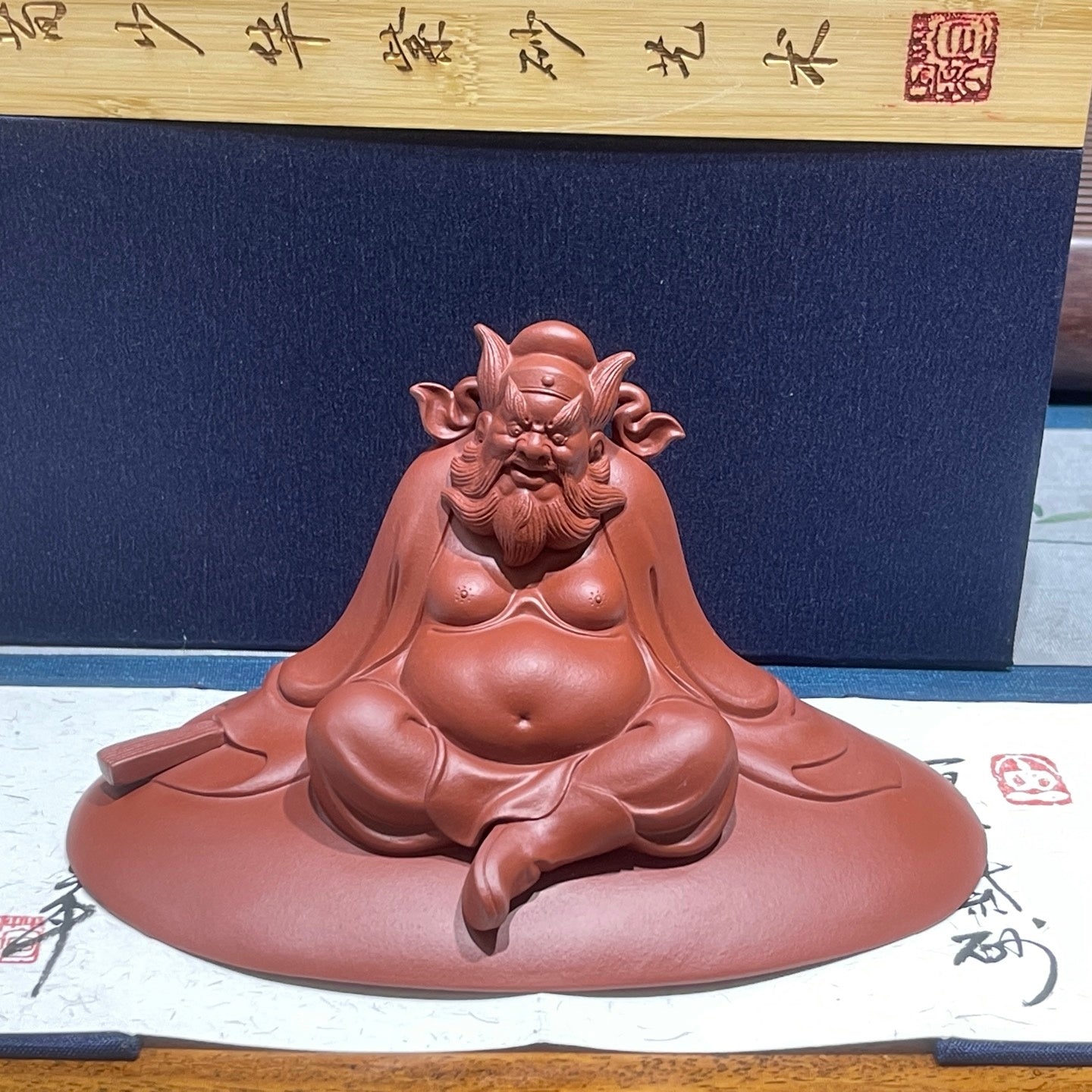 Zhong Kui Na Fu - Zisha Sculpture - zycs_China