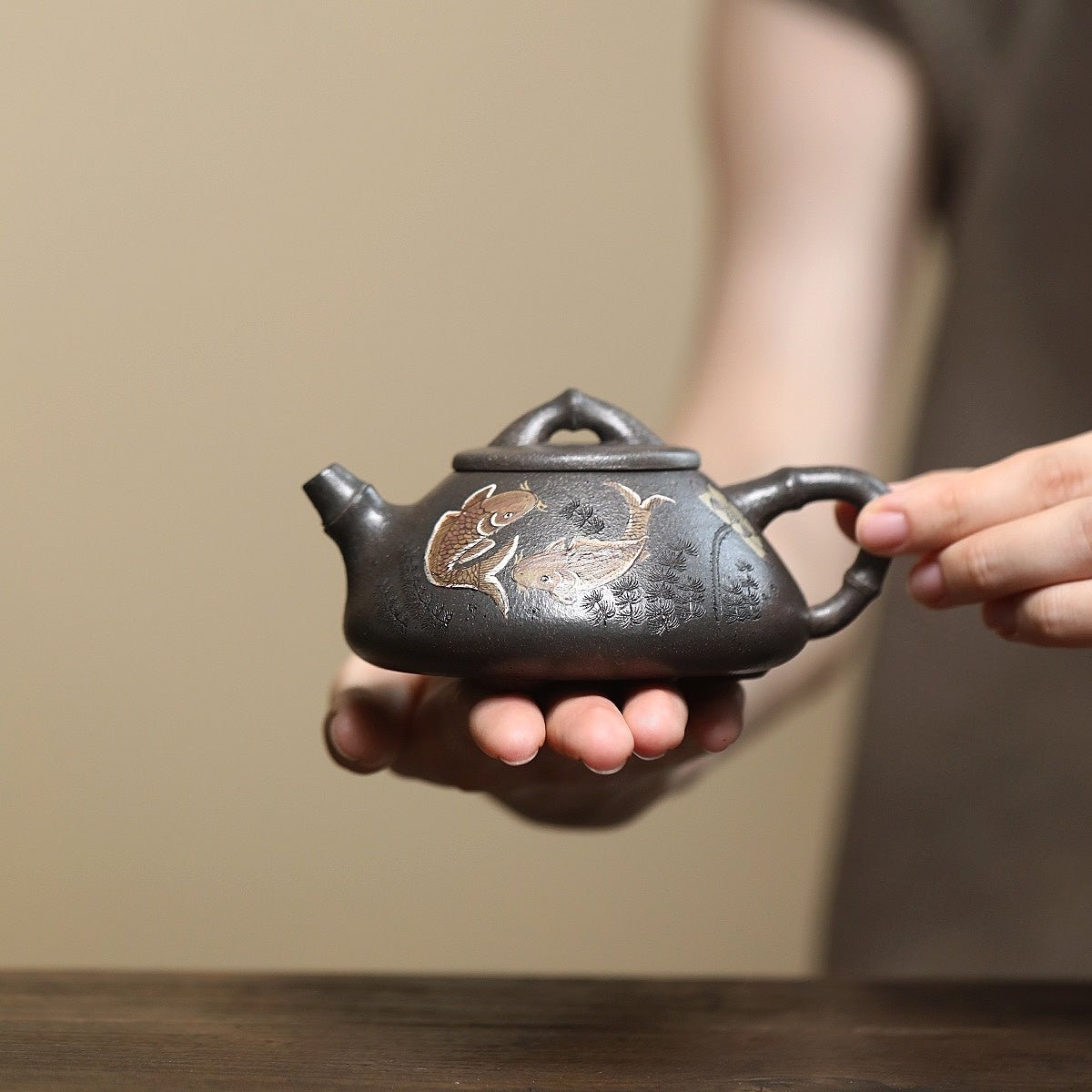 Zhu Jie Shi Piao 200cc - Yixing Handmade Teapot - zycs_China