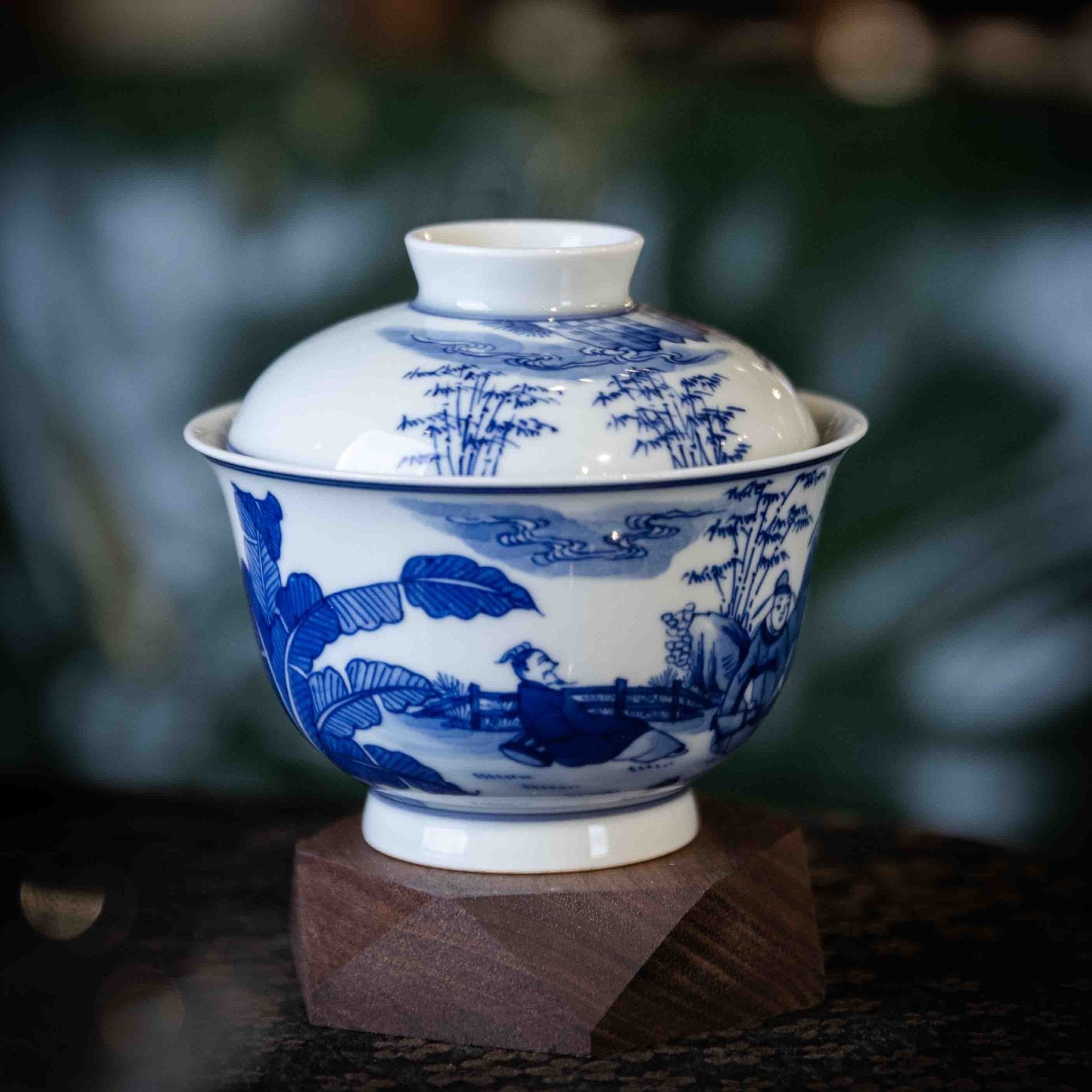 Zhu Lin Qi Xian 160cc - Jing De Zhen Porcelain Gaiwan - zycs_China