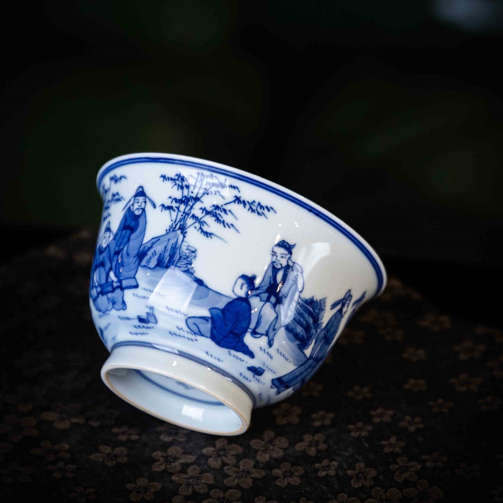 Zhu Lin Qi Xian 160cc - Jing De Zhen Porcelain Gaiwan - zycs_China