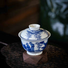 Zhu Lin Qi Xian 160cc - Jing De Zhen Porcelain Gaiwan - zycs_China