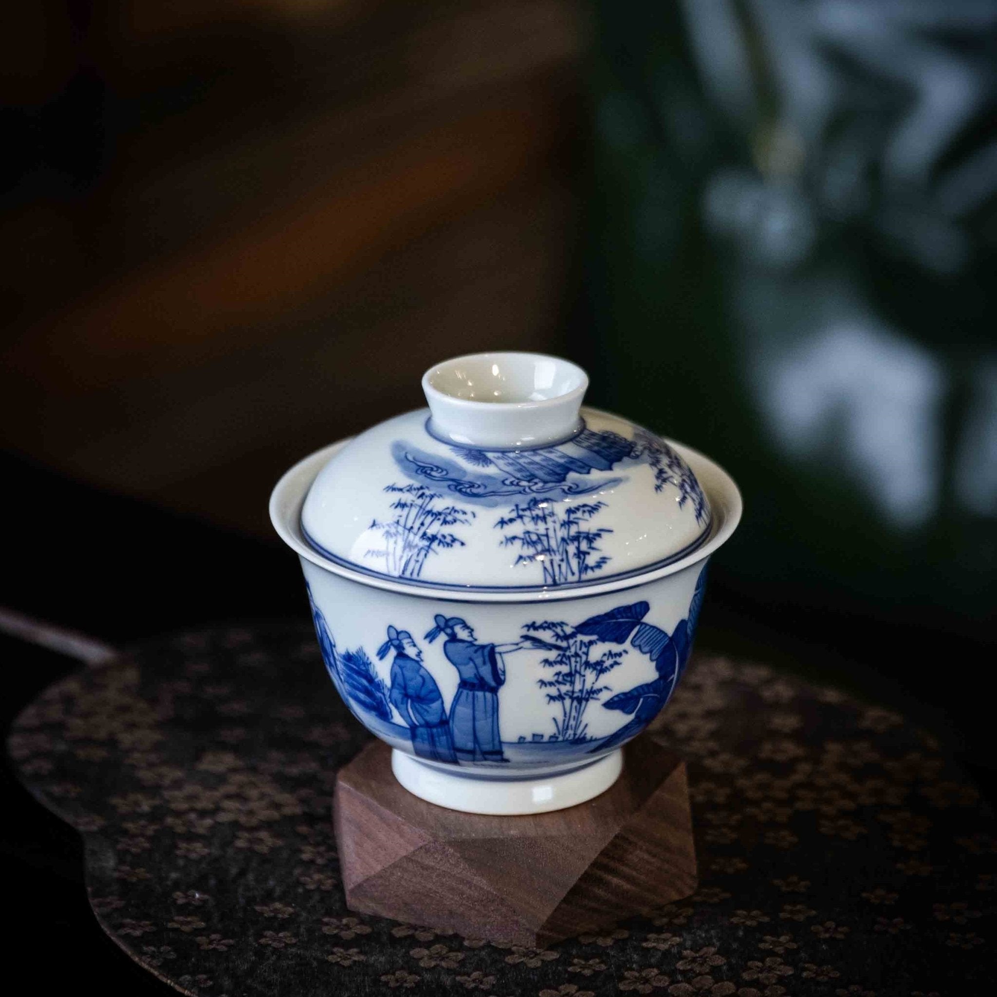 Zhu Lin Qi Xian 160cc - Jing De Zhen Porcelain Gaiwan - zycs_China