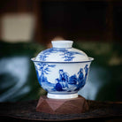Zhu Lin Qi Xian 160cc - Jing De Zhen Porcelain Gaiwan - zycs_China