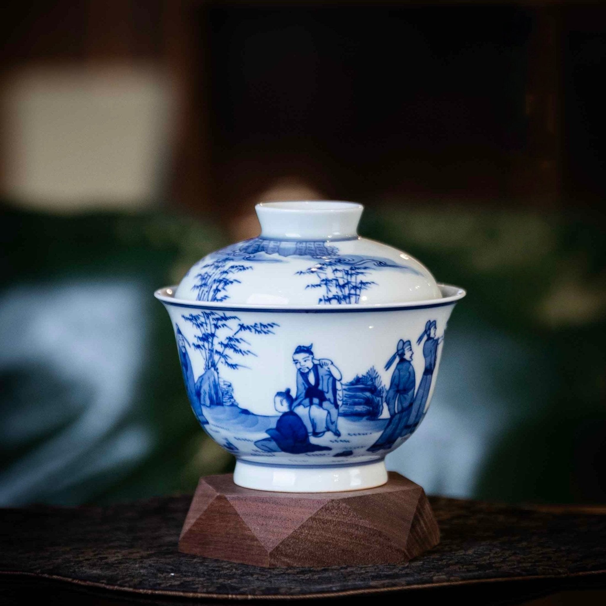 Zhu Lin Qi Xian 160cc - Jing De Zhen Porcelain Gaiwan - zycs_China