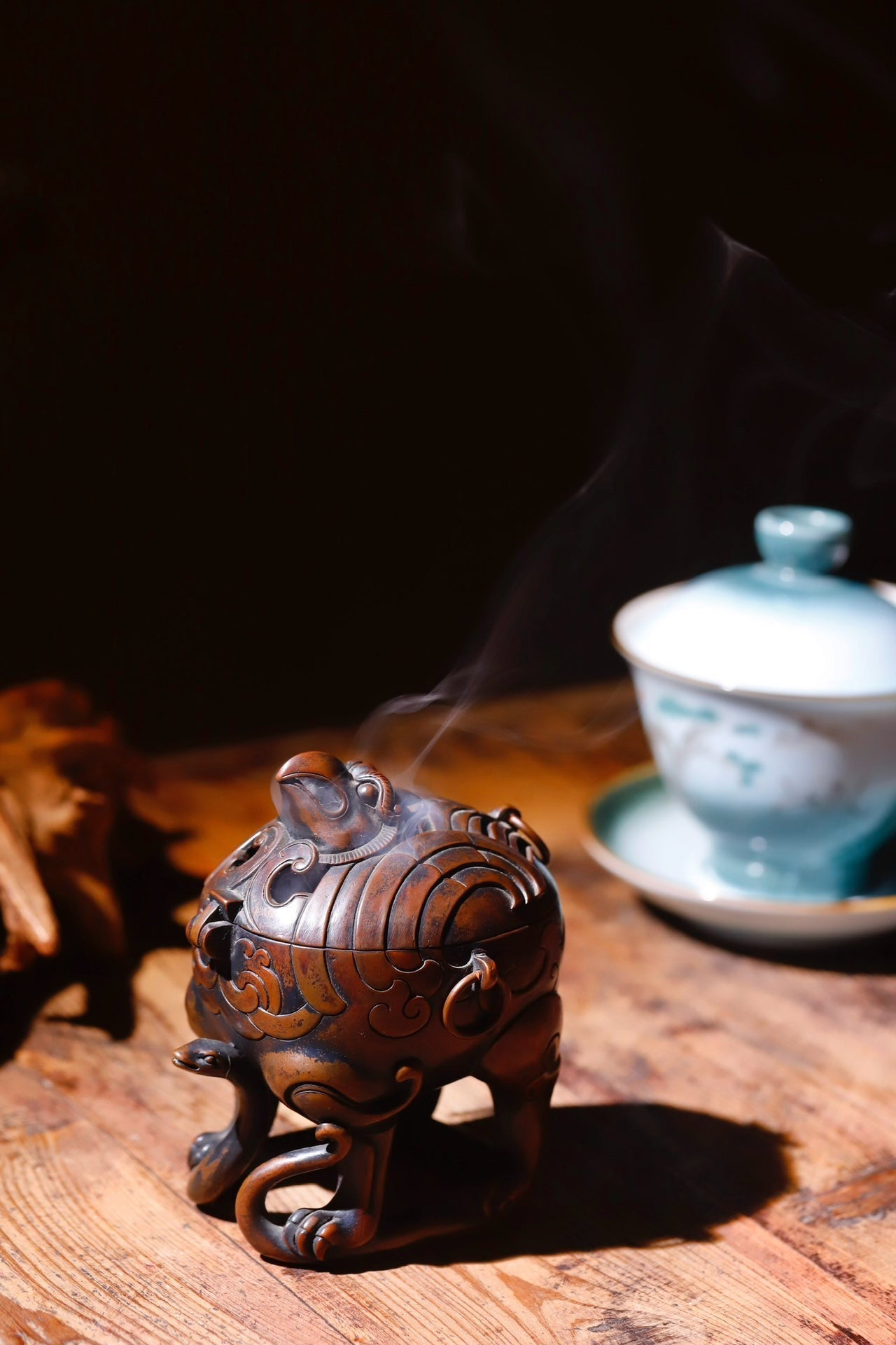 Zhu Que - Wood Sculpture - zycs_China