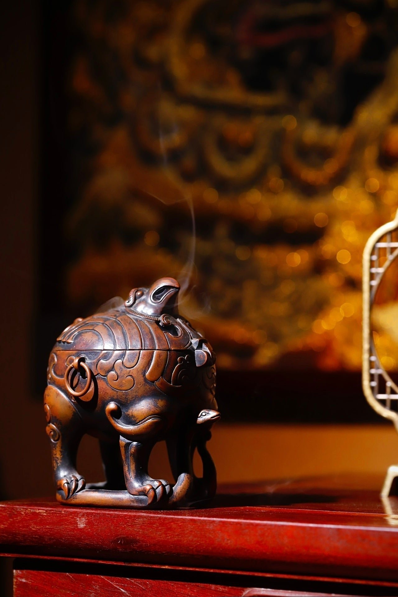 Zhu Que - Wood Sculpture - zycs_China