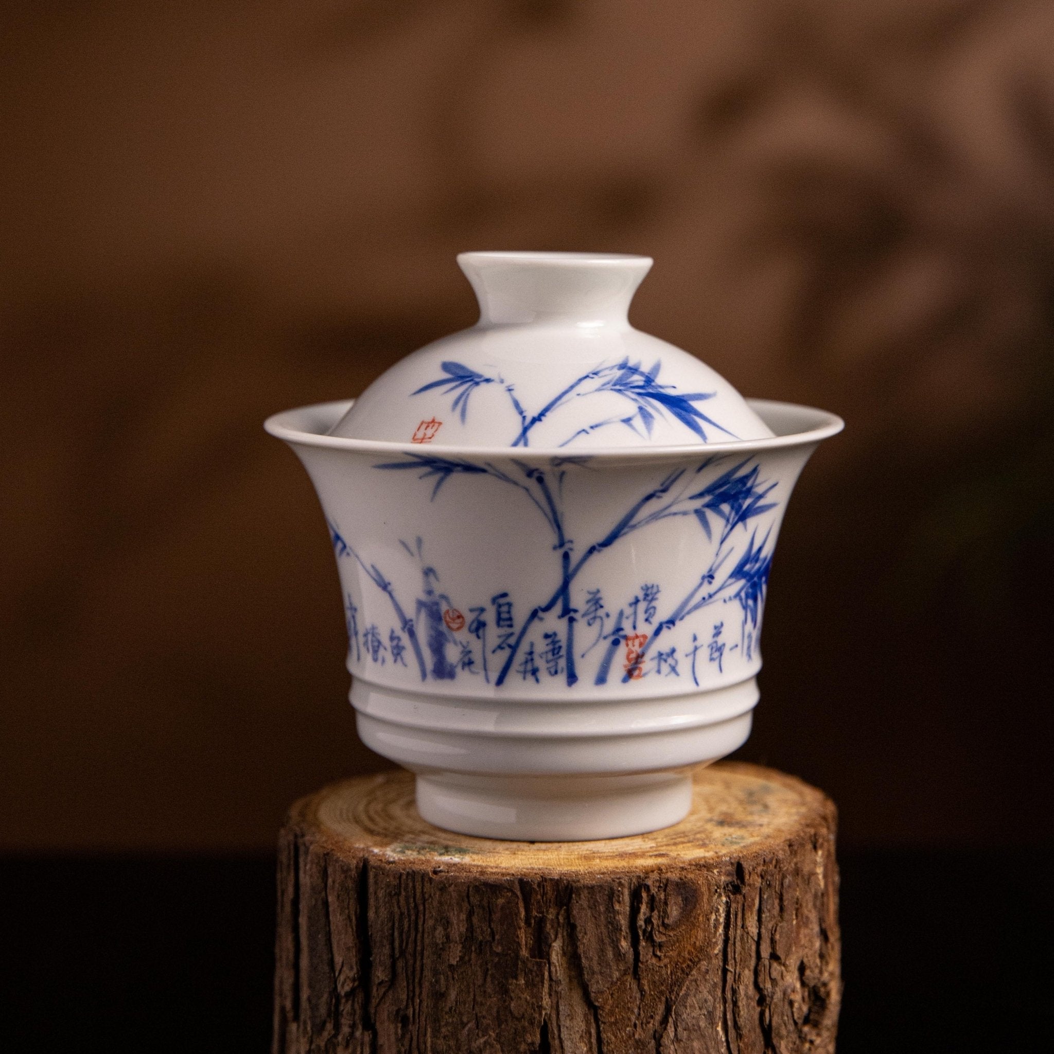 Zhu Wen 125cc - Jing De Zhen Porcelain Gaiwan - zycs_China