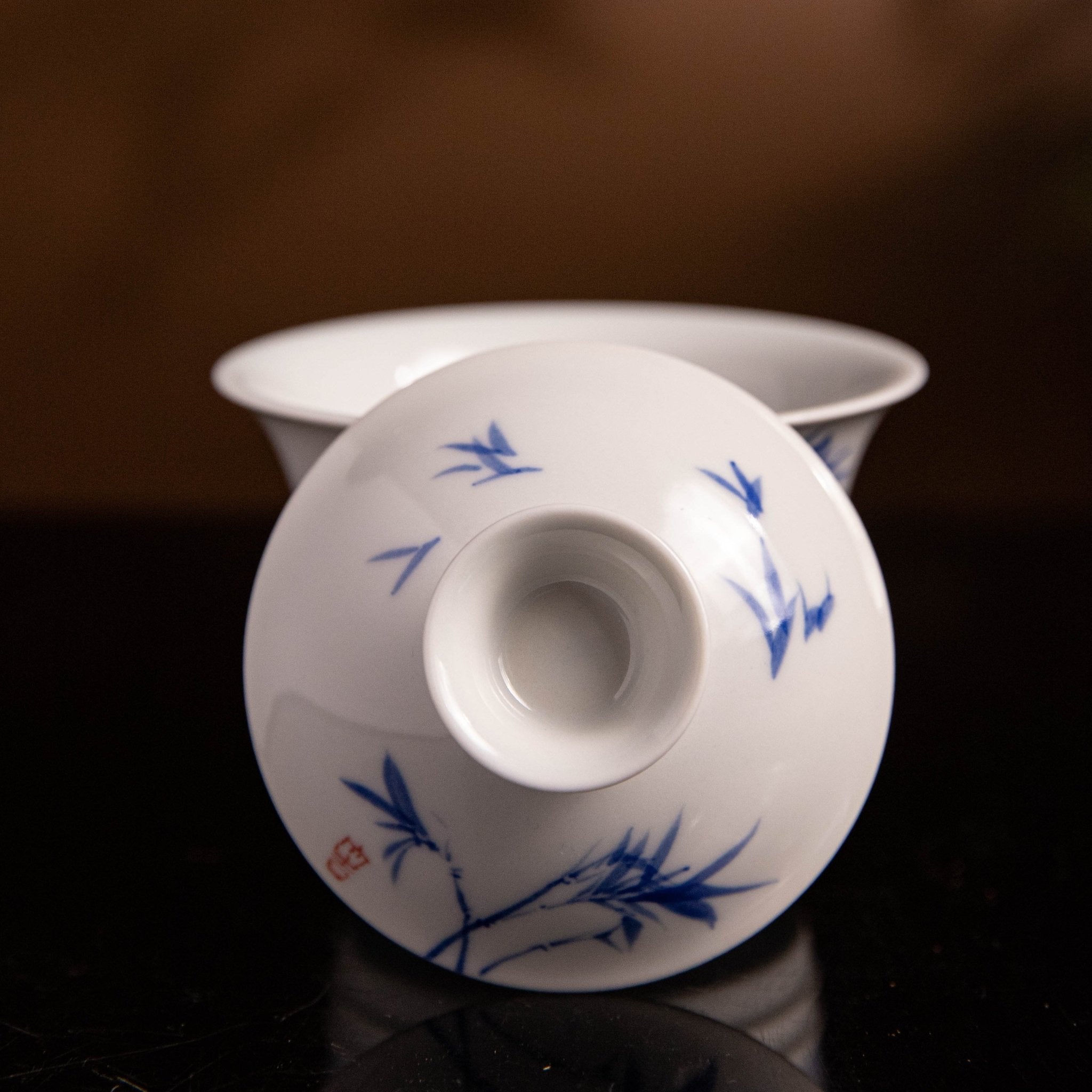 Zhu Wen 125cc - Jing De Zhen Porcelain Gaiwan - zycs_China