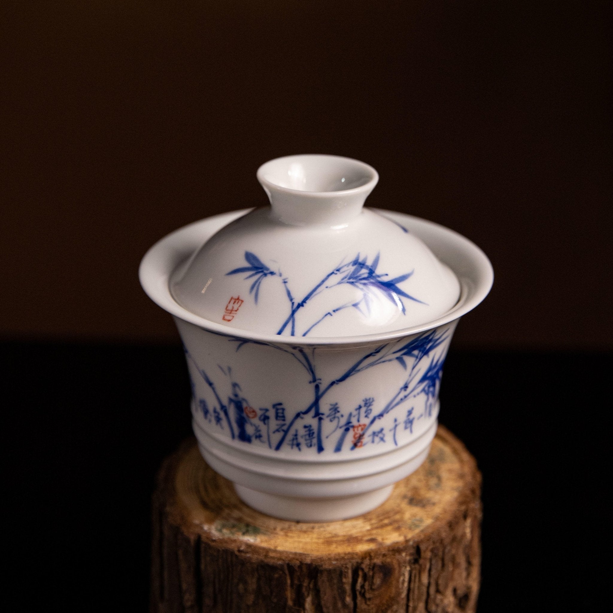 Zhu Wen 125cc - Jing De Zhen Porcelain Gaiwan - zycs_China